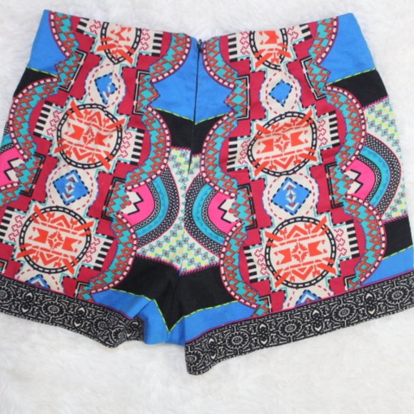 Flying Tomato Geometric Tribal Short Shorts - Picture 2 of 3